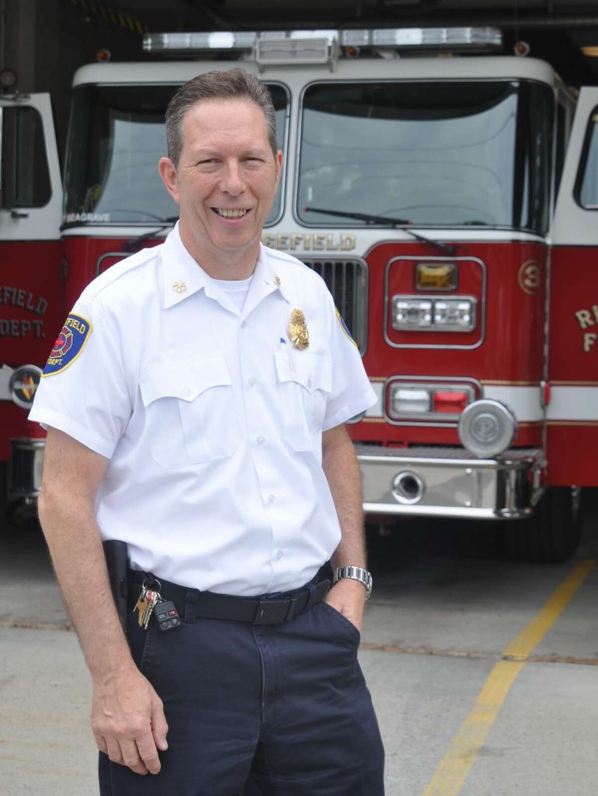 Assistant Fire Chief Mickey Grasso has been with the fire department more than 30 years. — Macklin Reid photo