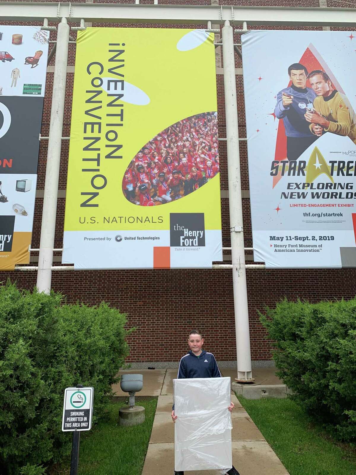 Hamden fifthgrader’s wearable straw invention earned national award