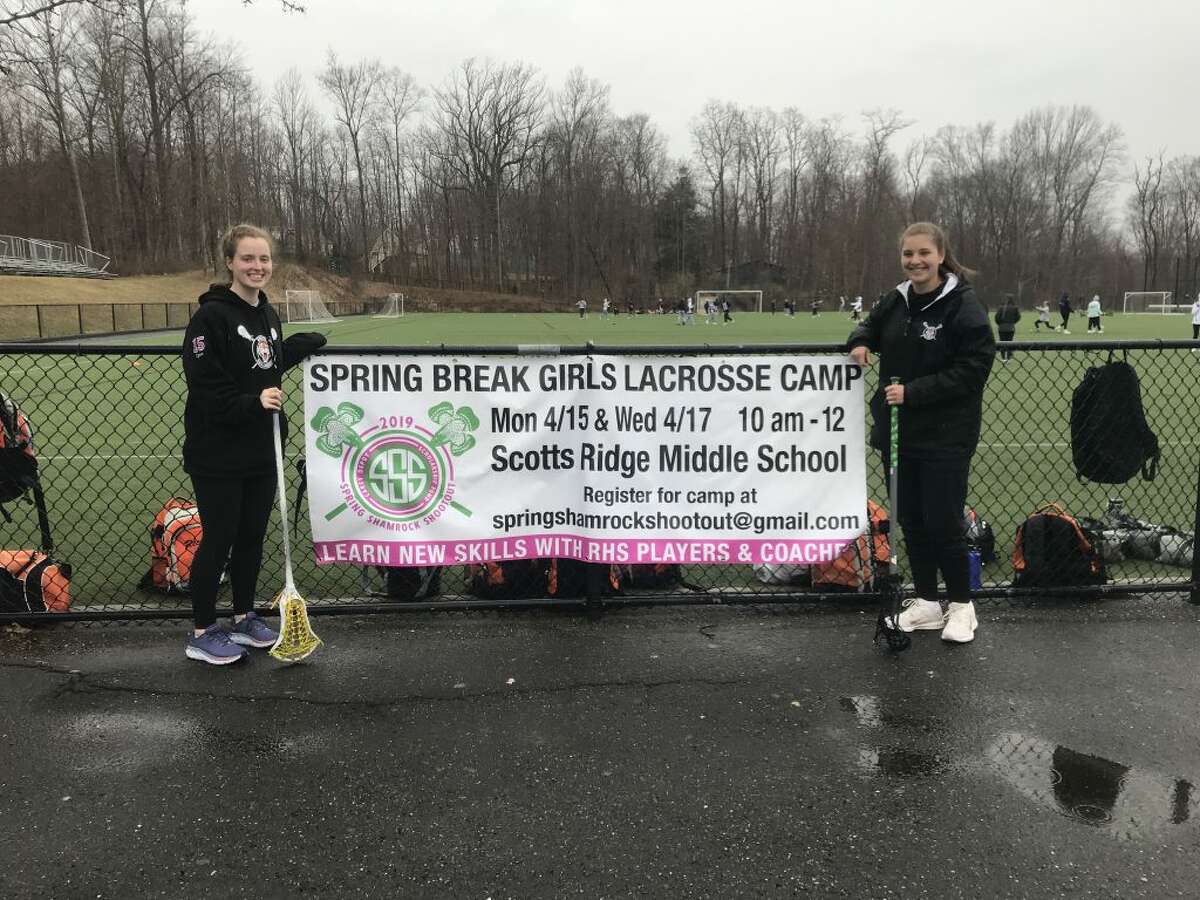 Ridgefield High School senior Grace Egan will be running the annual spring break Shamrock Shootout along with her fellow senior and lacrosse teammate Joanna Gengo.