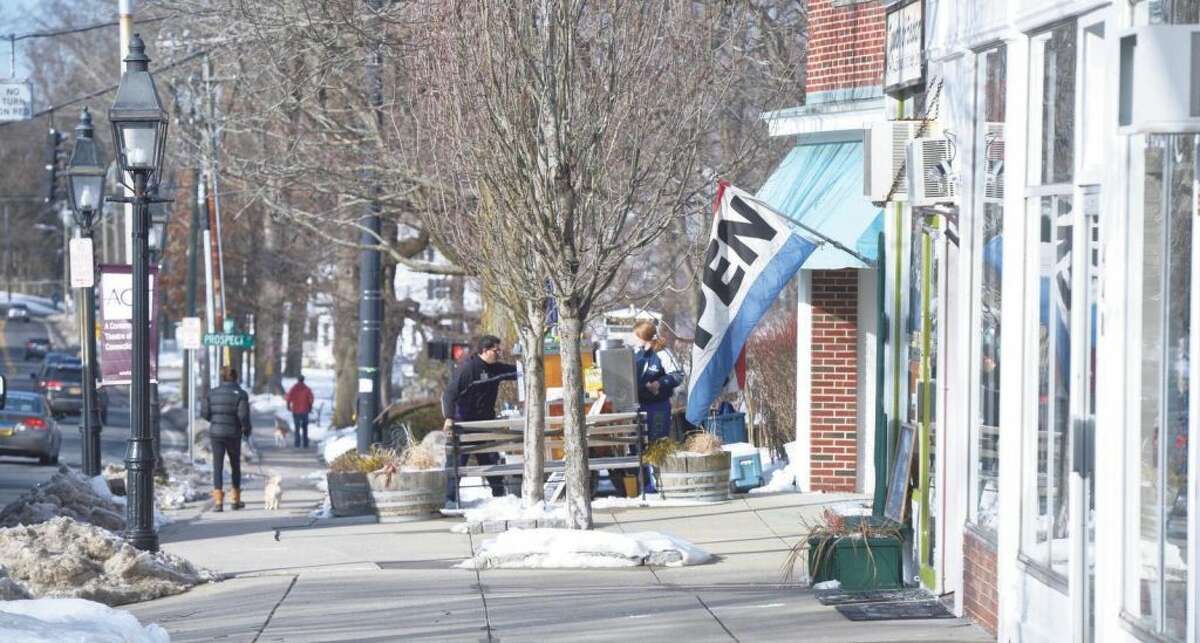 Strolling customers on Main Street might be able to access the Internet by using free public Wi-Fi.
