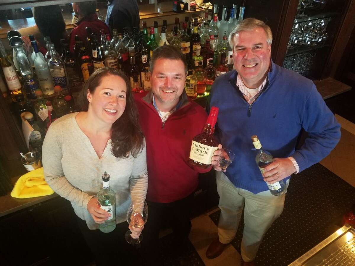 Ridgefielders Amy Casey, Chris Sorgie and Paul Gervais will be tending bar at Gallo Ristorante on March 21.