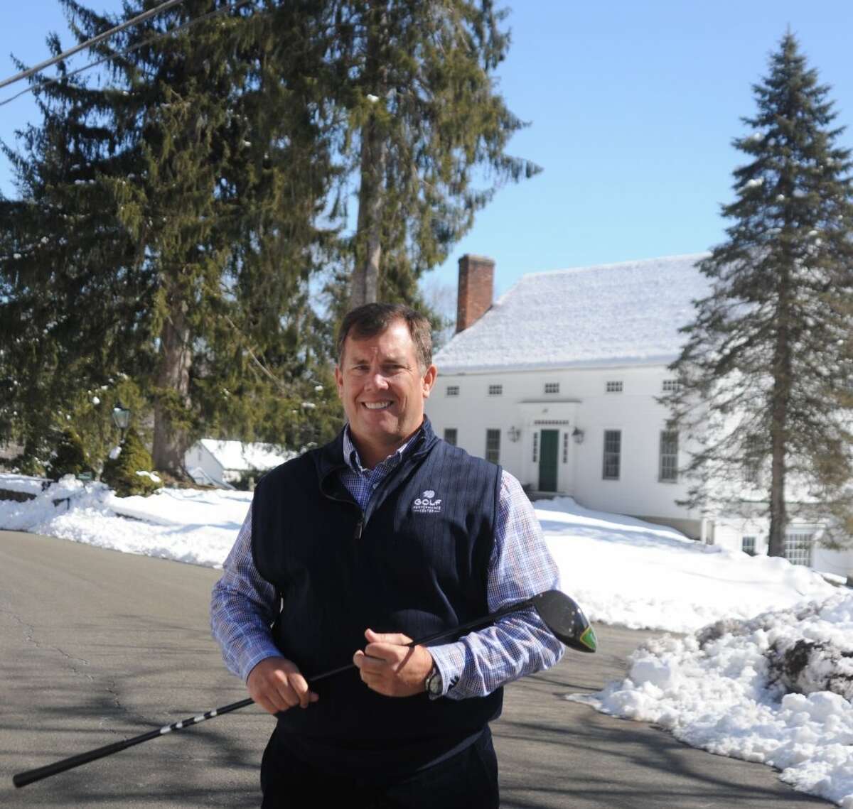 Roger Knick of the Golf Performance Center in Ridgefield plans a golf academy with boarding students at the former Stonehenge Inn. — Macklin Reid/Hearst Connecticut Media