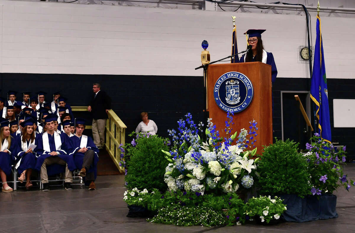 The Staples High School Class of 2019 Commencement Exercises Tuesday, June 18, 2019, at the school in Westport, Conn.