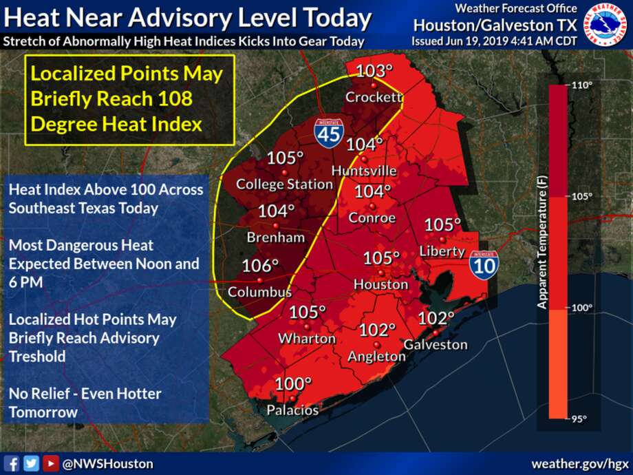 What is the weather in texas today