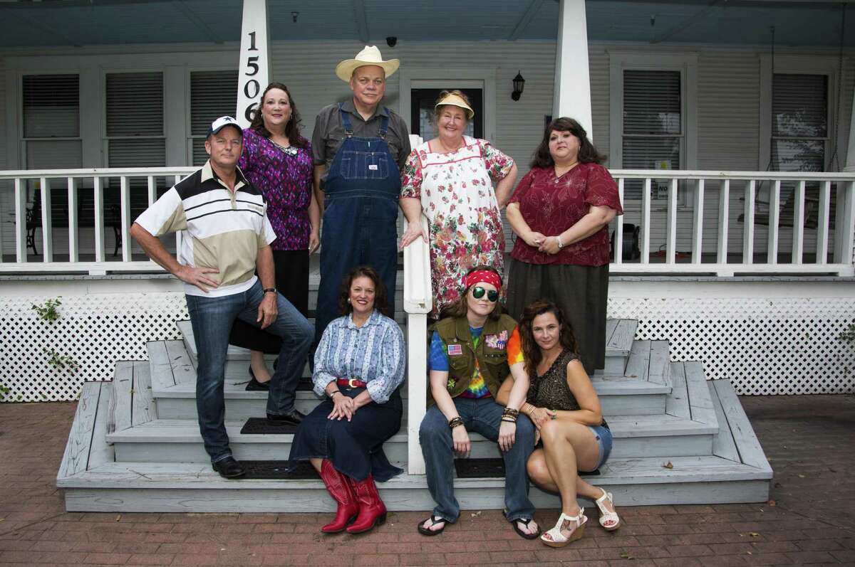 The cast of The Players Theatre Company’s “Daddy’s Dyin’” Who’s Got the Will” are pictured at the Heritage Museum of Montgomery County. The show opens on July 5 at the Owen Theatre. Pictured are, bottom row, from left Renee’ Cannon Poe as Sara Lee Turnover; Megan Nix as Harmony Rhodes and Angela Bowman as Avalita Turnover; Top row, from left are Gale Tynefield as Orville Turnover; Tracie deRoulac as Marlene, Steve Murphree as Buford Turnover, Barbara Polnick as Mama Wheelis and Danielle Williams as Lurlene Turnover. Visit www.owentheatre.com for tickets.
