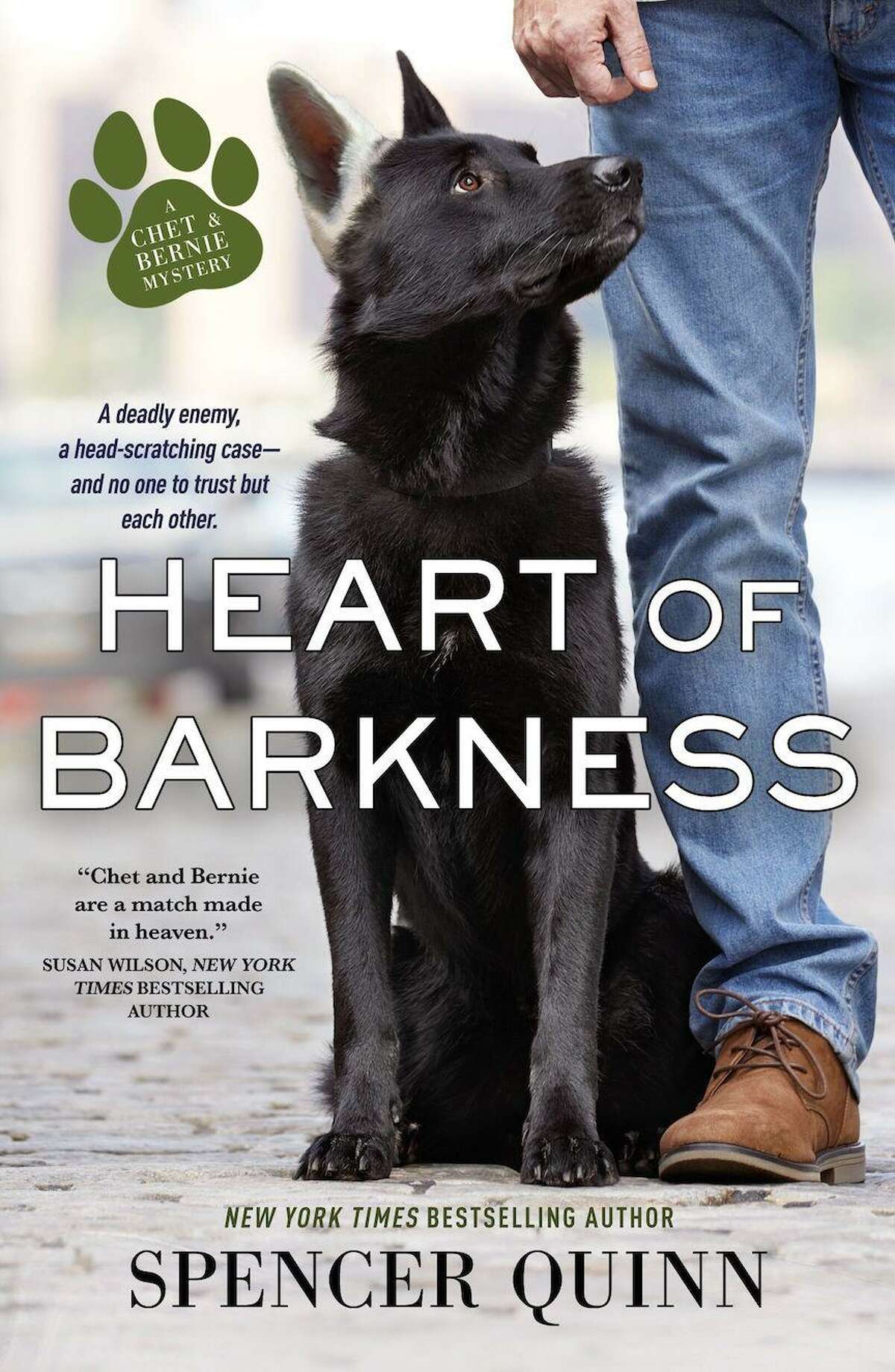 Author Spencer Quinn will be at the Fairfield University Bookstore July 20, during the Fairfield Sidewalk Sale & Street Fair, to meet and greet customers and sign copies of his latest book, “Heart of Barkness — a Chet and Bernie Mystery.”