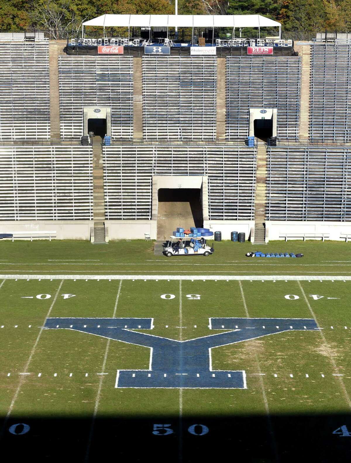 The Yale Bowl will be host to six games for the Bulldogs this upcoming season.
