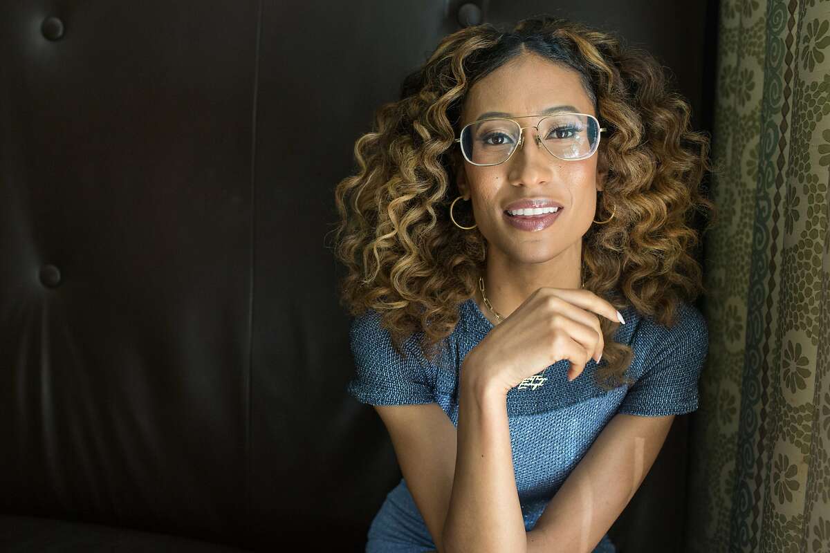 Elaine Welteroth, author and former editor-in-chief of Teen Vogue, poses for a portrait at Taj Campton Place restaurant on Tuesday, June 18, 2019. San Francisco, Calif.