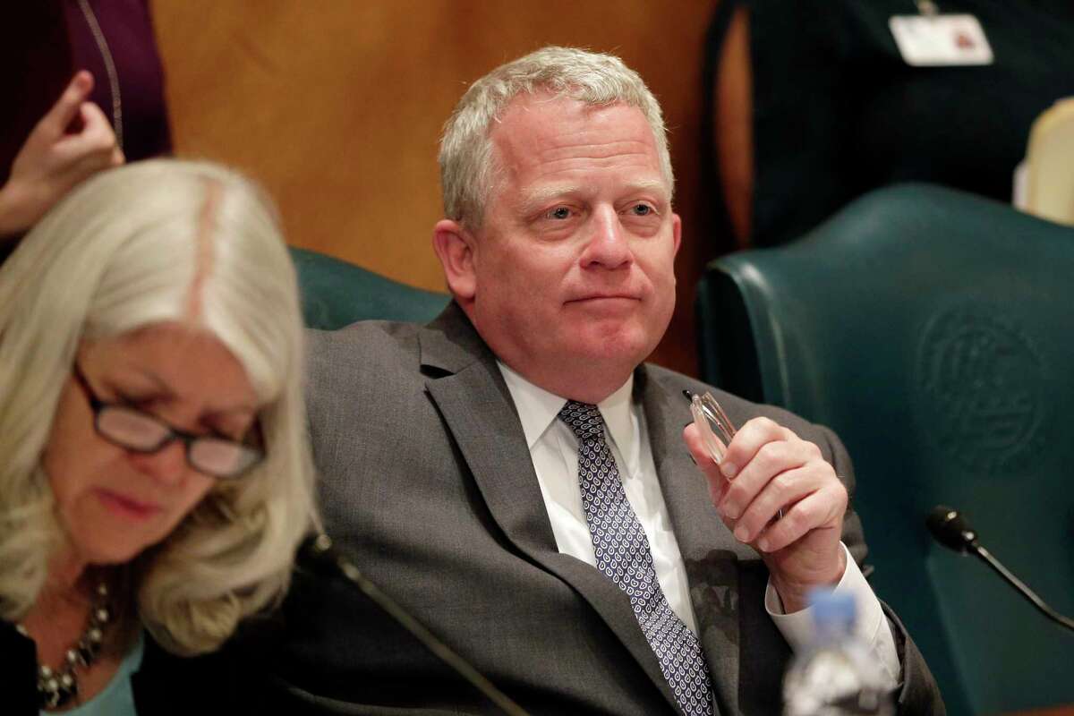 David Robinson, Position 2 city council member at large, listens to discussions during a Houston City Council meeting Wednesday, Jun. 5, 2019 at City Hall in Houston, TX.