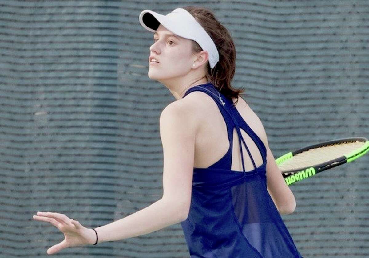 Emilia Callery wins at No. 2. Courtesy Darien Athletic Foundation
