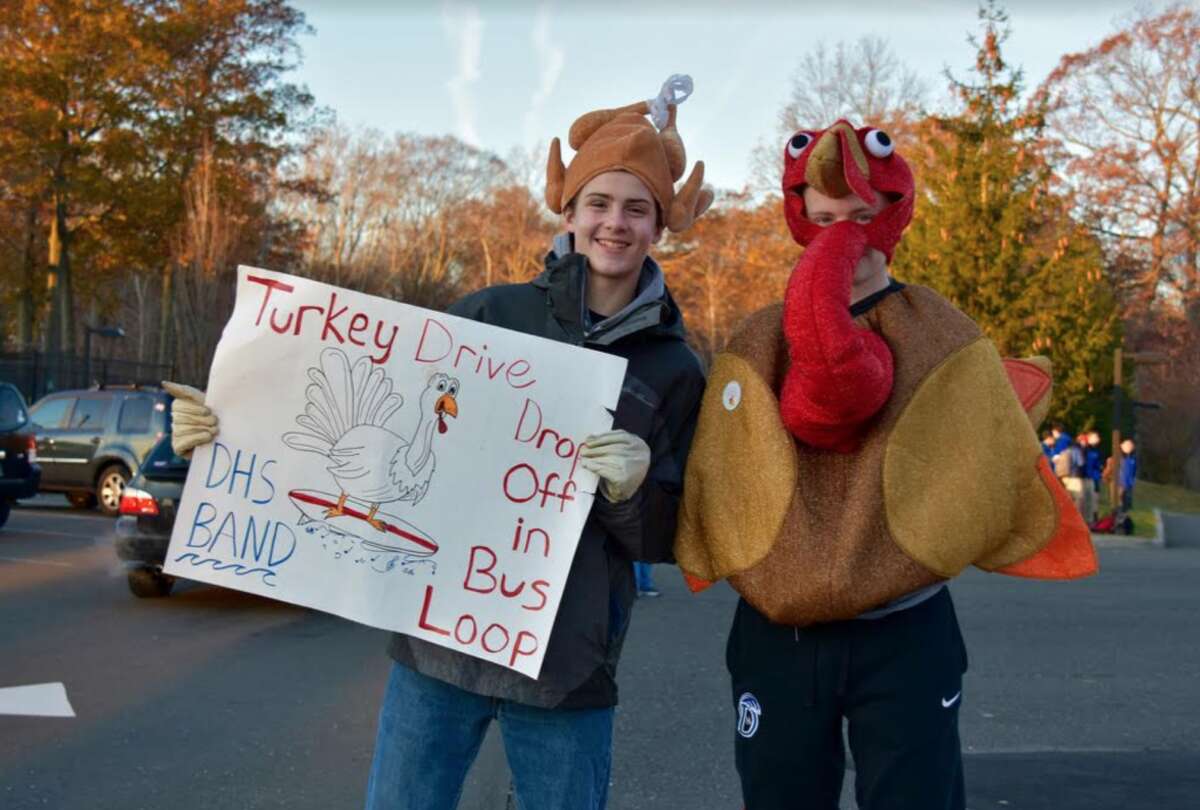 Nolan Lovegrove on the left and the turkey is Frank Drugge.