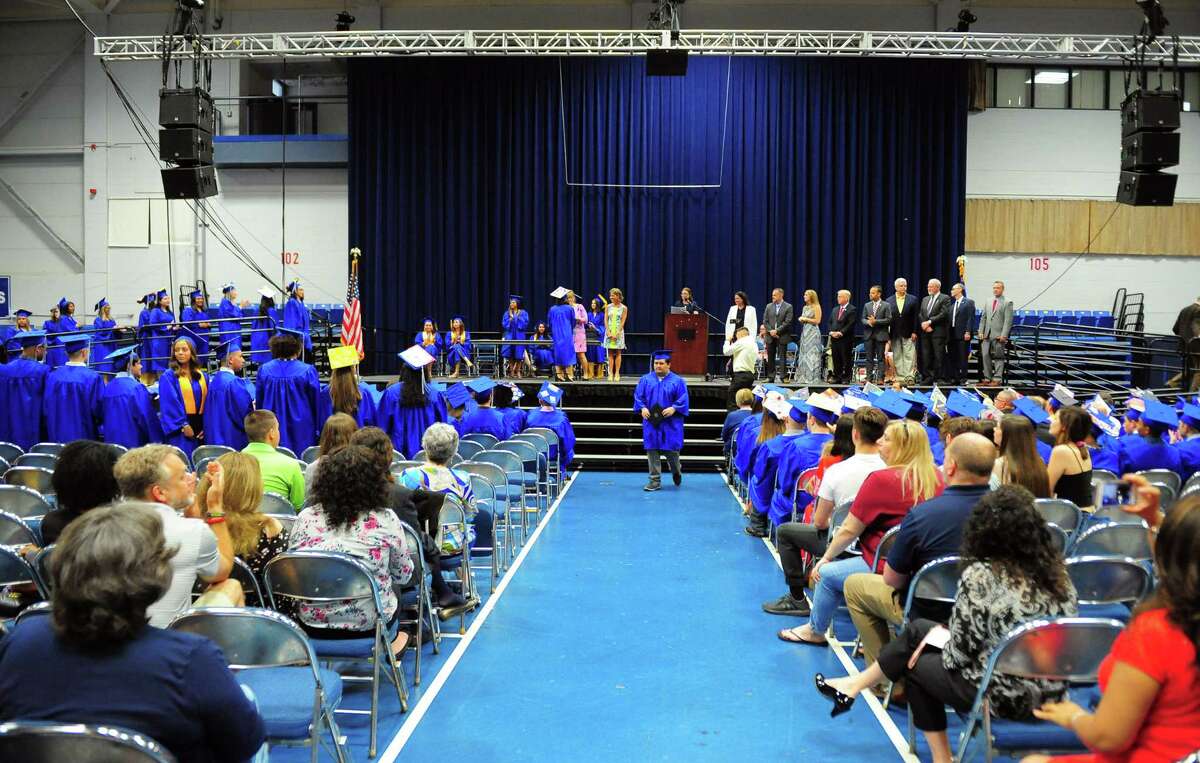 Abbott Tech's Commencement Exercises at at the O'Neill Center at Western Connecticut State University in Danbury, Conn., on Wednesday June 19, 2019.