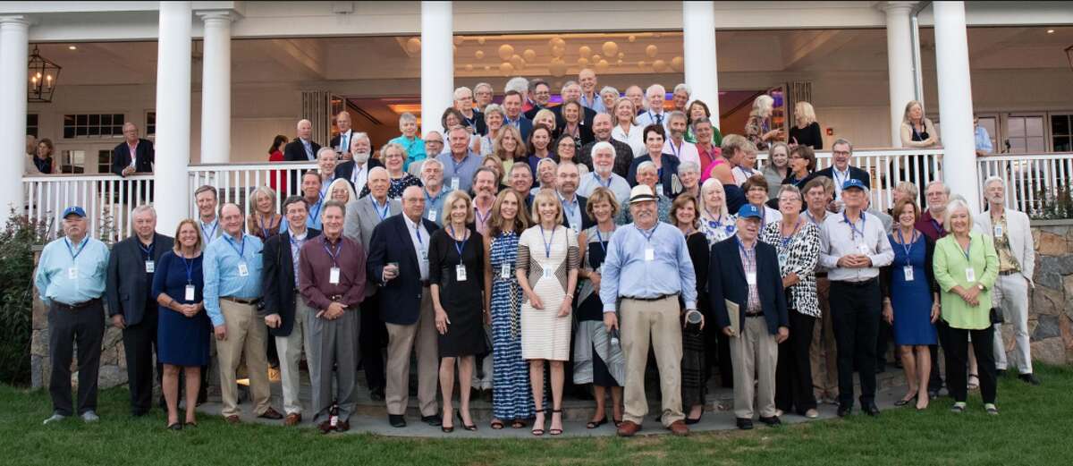 The Darien High School Class of '68 recently reunited. Photo courtesy Jed Lawrence.