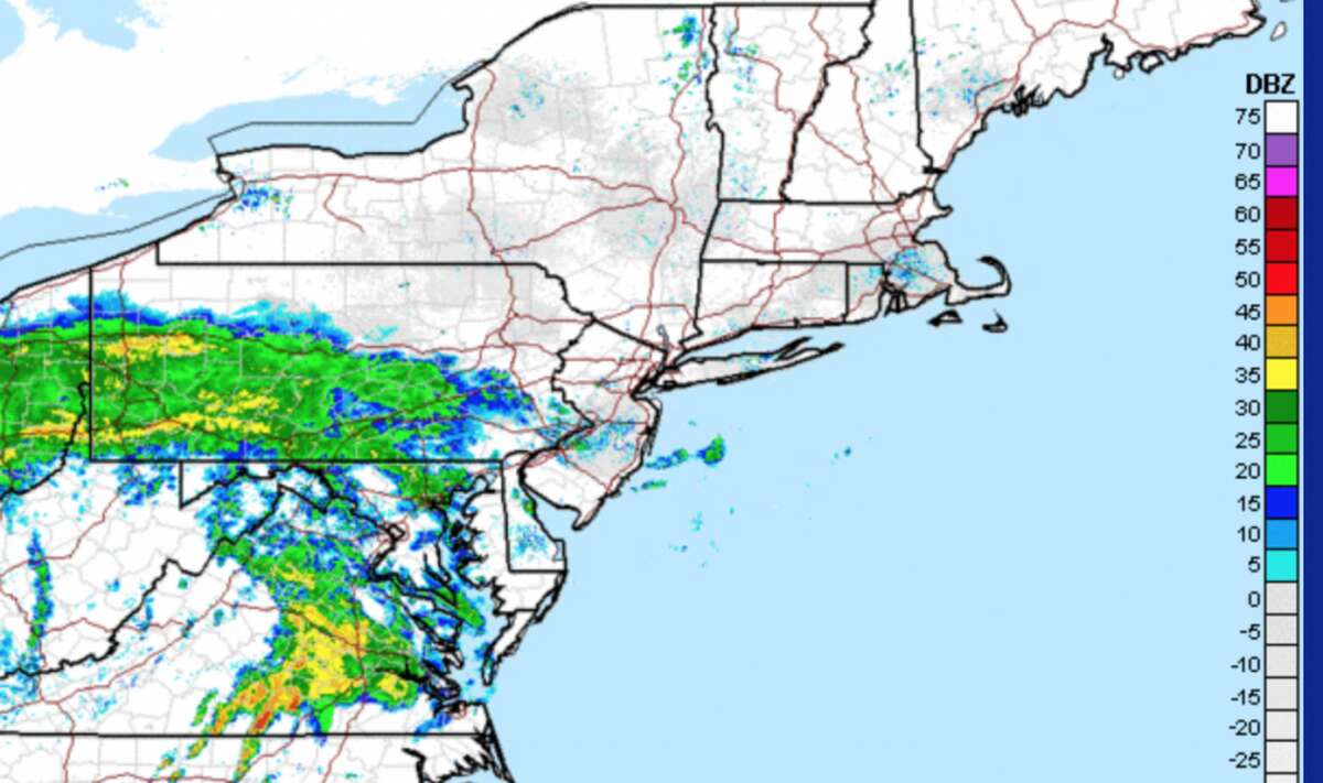 The curren radar map courtesy National Weather Service.