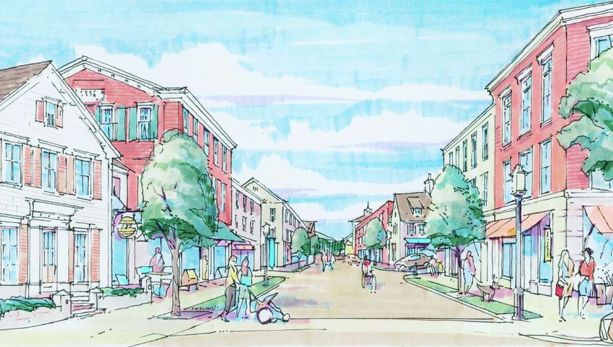 A rendering from Baywater for its new downtown site plan.