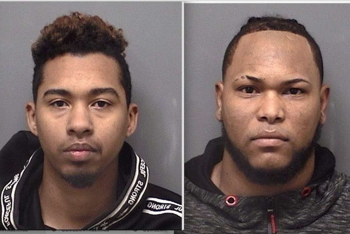 Jeramy Valdez, left, and Carlos Artiles were recently arrested by the Darien Police for alleged mail theft.