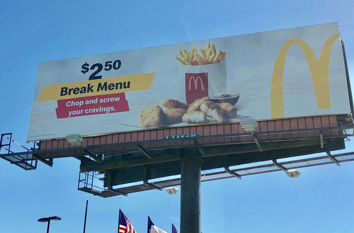 Idea Behind McDonald S Houston Centric Trill And Chopped And Screwed Billboards