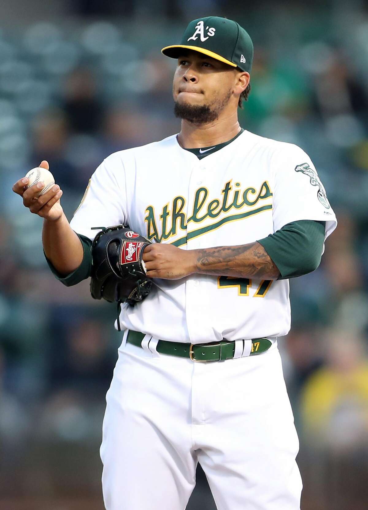 Athletics RHP Frankie Montas suspended 80 games for performance