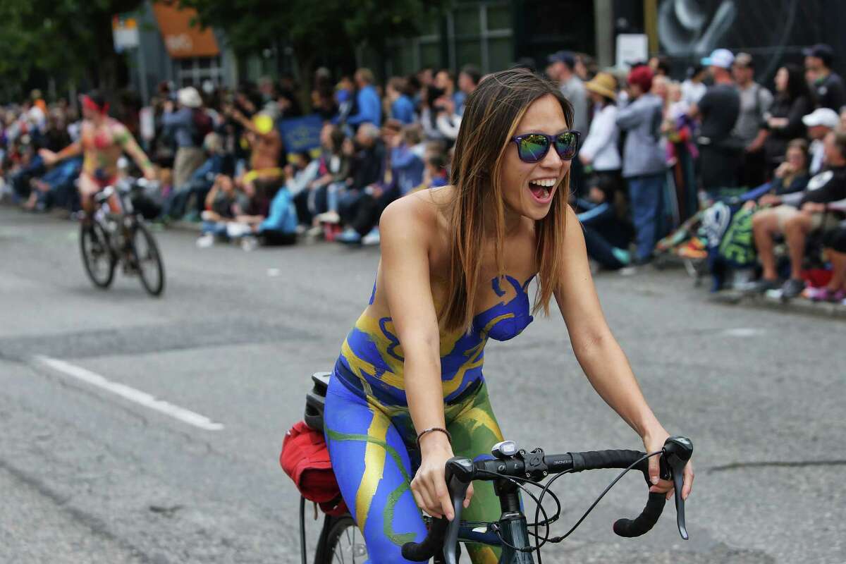 Seattle Fremont Solstice Parade Naked Cyclists A Photo On My Xxx Hot Girl