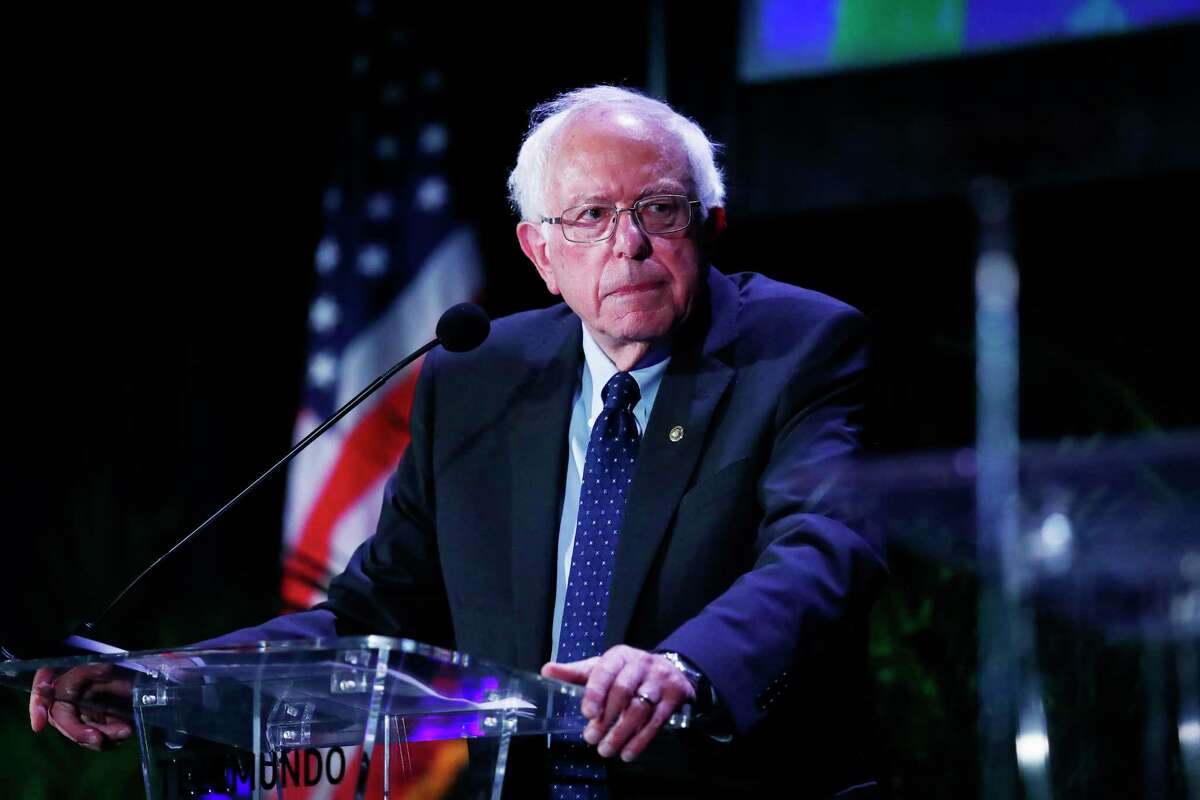 Democratic presidential candidate Sen. Bernie Sanders, I-Vt., pauses while speaking during a forum on Friday, June 21, 2019, in Miami.