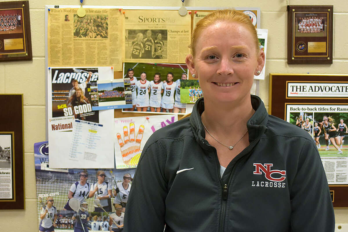 New Canaan girls lacrosse head coach Kristin Woods.