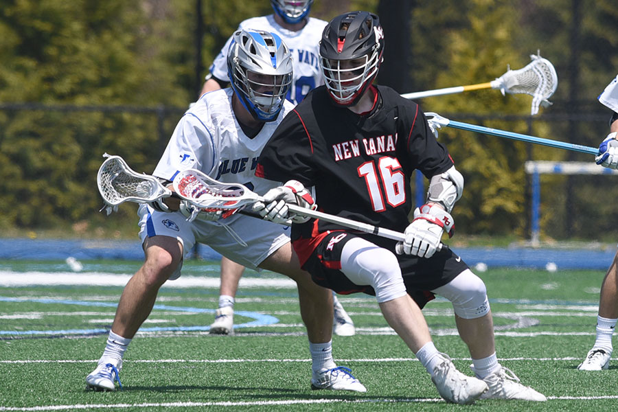 New Canaan boys lacrosse rallies but falls to rival Darien, 9-7