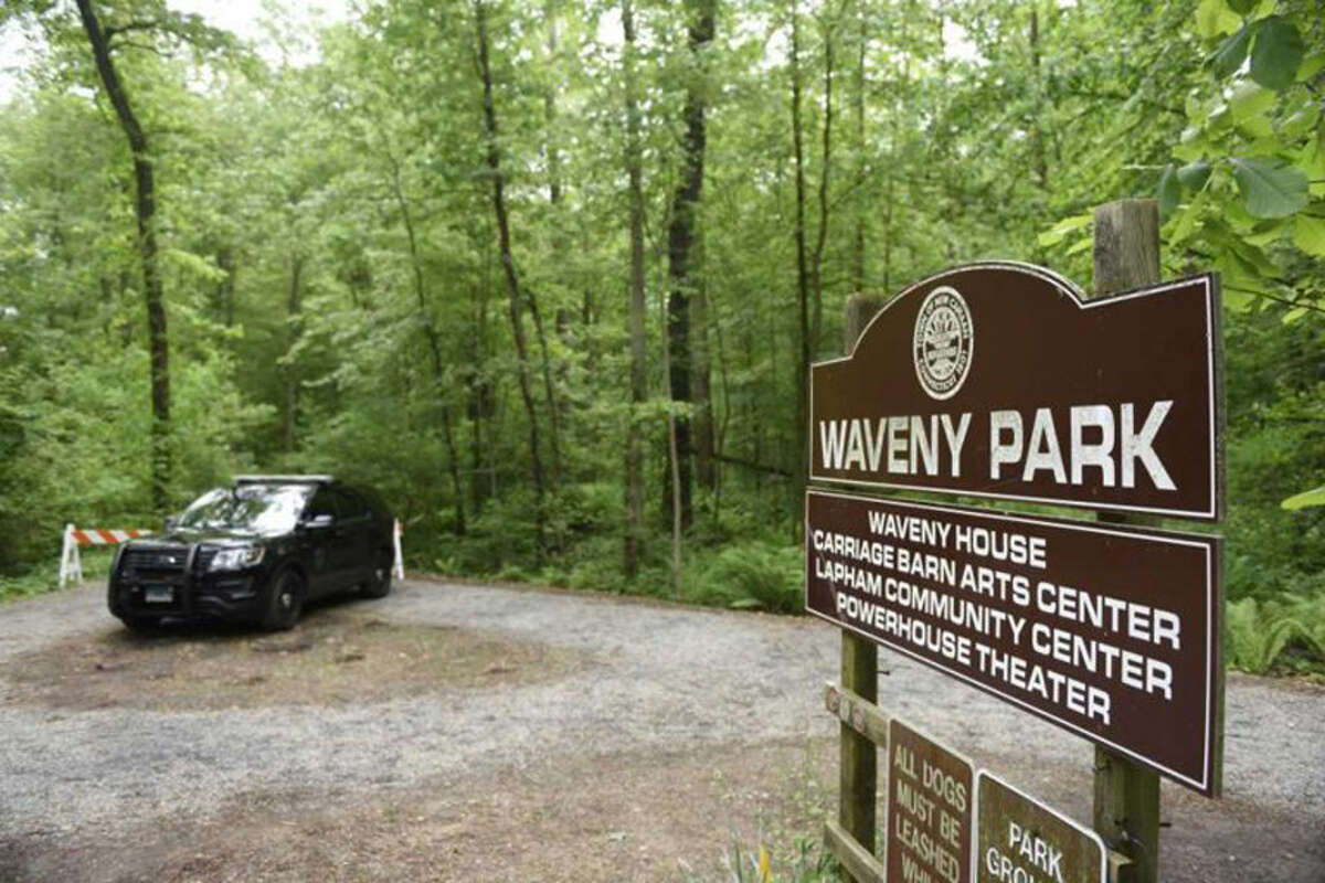 The New Canaan Parks, and Recreation Commission seeks answers about putting cameras in New Canaan, Conn.'s Waveny Park. Seemingly to lack the irony, some women refused to let their comments be used by the Advertiser after they were questioned — all while complaining how there was not enough awareness generated the first week after the mother of five, Jennifer Dulos, disappeared. In Waveny Park, at least one person was seen passing FBI agents conducting a search as if all was well, only to stop and turn around upon seeing the media.Here is a Main and Elm item from the New Canaan Advertiser about a sign of sorry times. Contributed photo