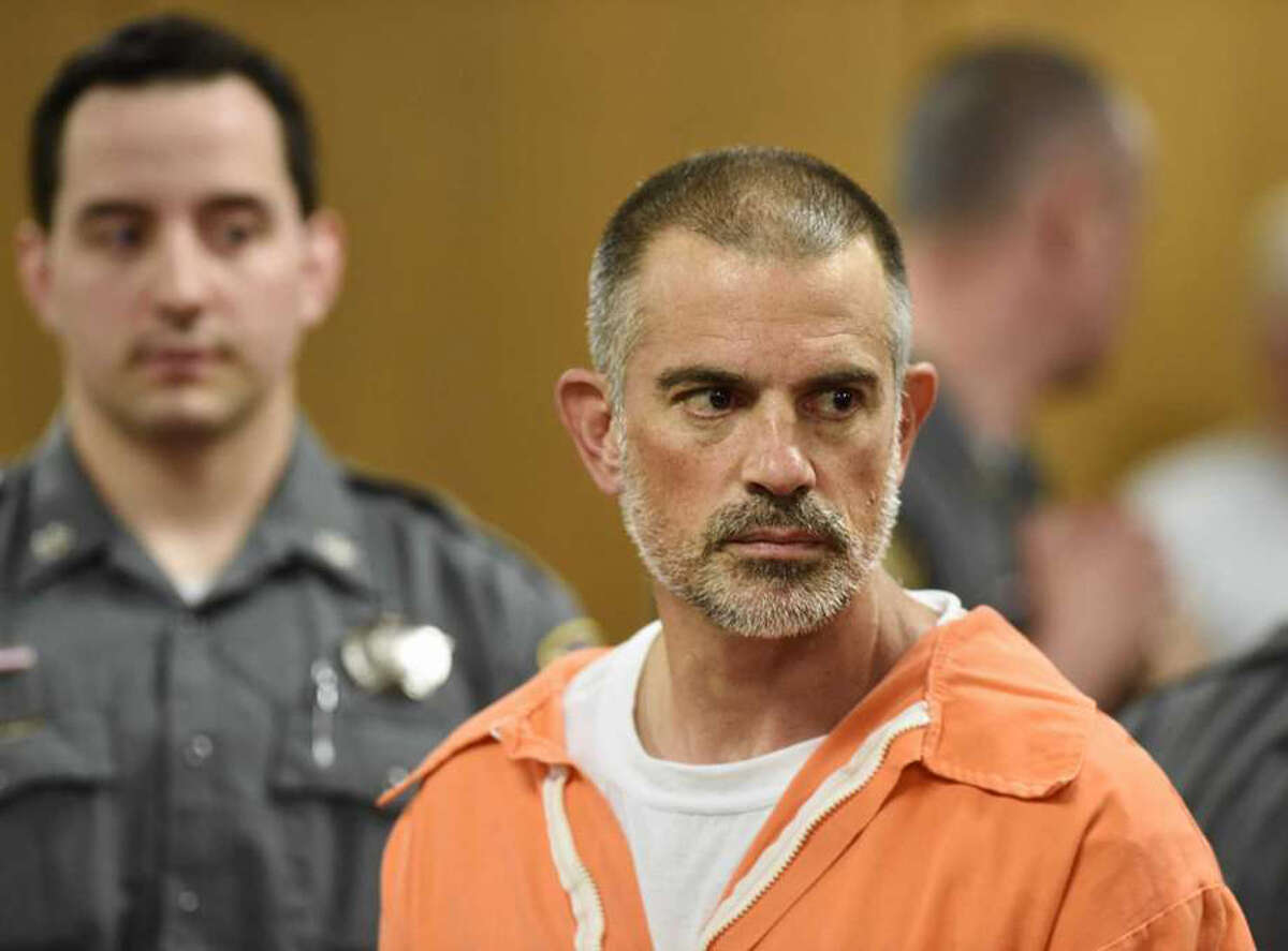 Fotis Dulos is arraigned on charges of tampering with or fabricating physical evidence and first-degree hindering prosecution at Norwalk Superior Court in Norwalk, Conn. Monday, June 3, 2019. Fotis Dulos, and his girlfriend, Michelle C. Troconis, were arrested at an Avon hotel late Saturday night and held on a $500,000 bond for charges of tampering with or fabricating physical evidence and first-degree hindering prosecution. Fotis Dulos is the estranged husband of Jennifer Dulos, the 50-year-old mother of five who has been missing since May 24. Tyler Sizemore/Hearst Connecticut Media via AP, Pool). Also, Jennifer Dulos' mother files for custody of Jennifer Dulos, and her estranged husband Fotis Dulos' five children. Photo: Tyler Sizemore / Associated Press