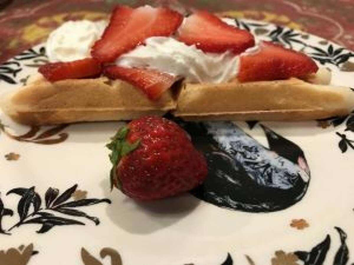 Strawberry and Cream Waffle