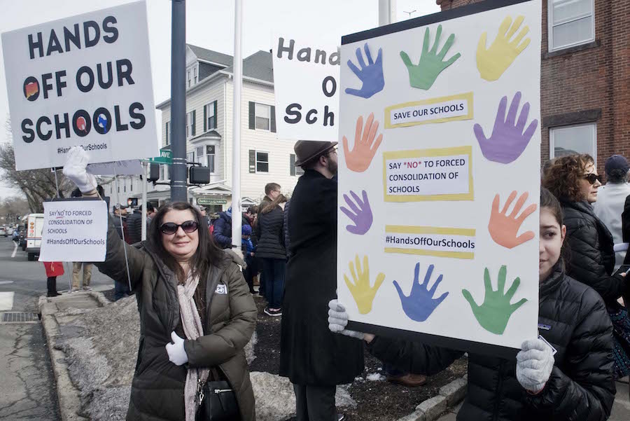 New Canaan: Hands Off Our Schools gets political