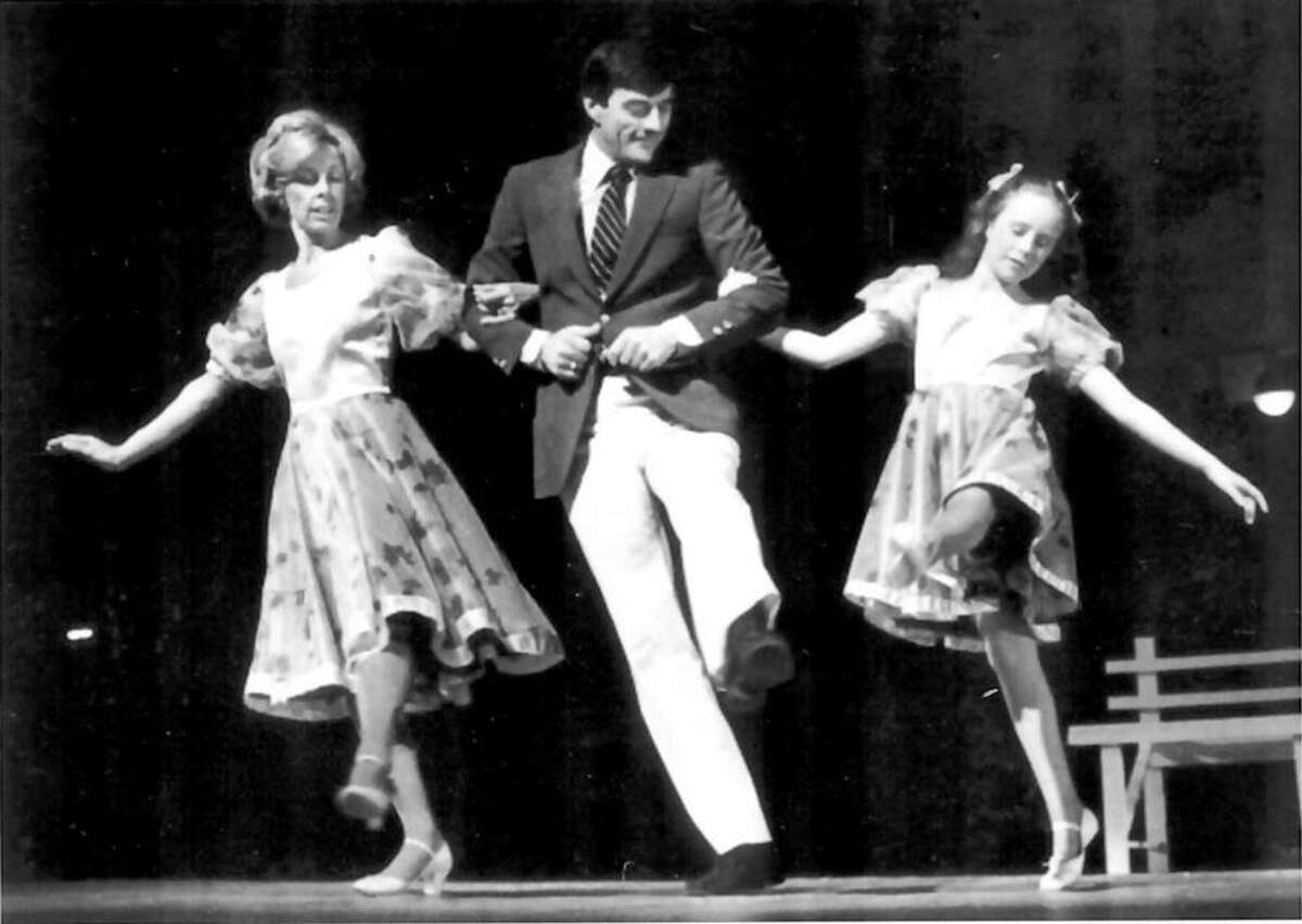 Walter Schalk dances at his 25th anniversary show. Walter Schalk dances with Susie Eynon, left, and Shauna McCarthy at his 25th anniversary show in 1982. — Walter Schalk School of Dance / Contributed photo