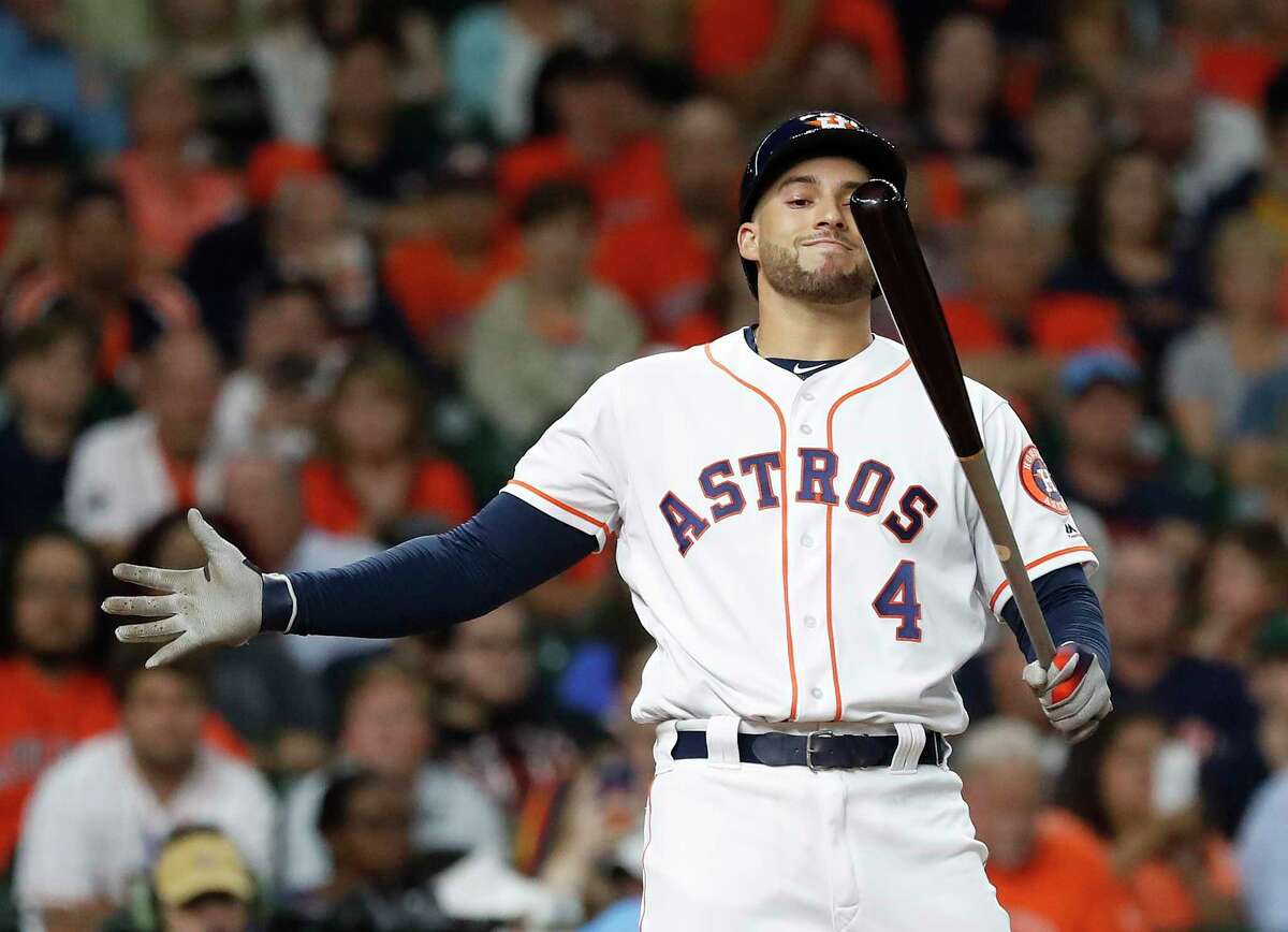 Though he struck out in his first at-bat Tuesday night, George Springer was happy to be playing for the Astros for the first time since he strained his hamstring on May 24.