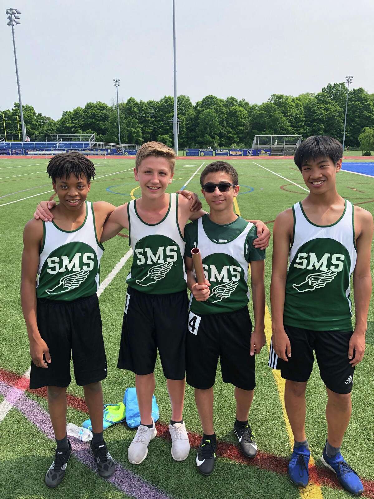 SMS boys' track and field finished undefeated for regular season