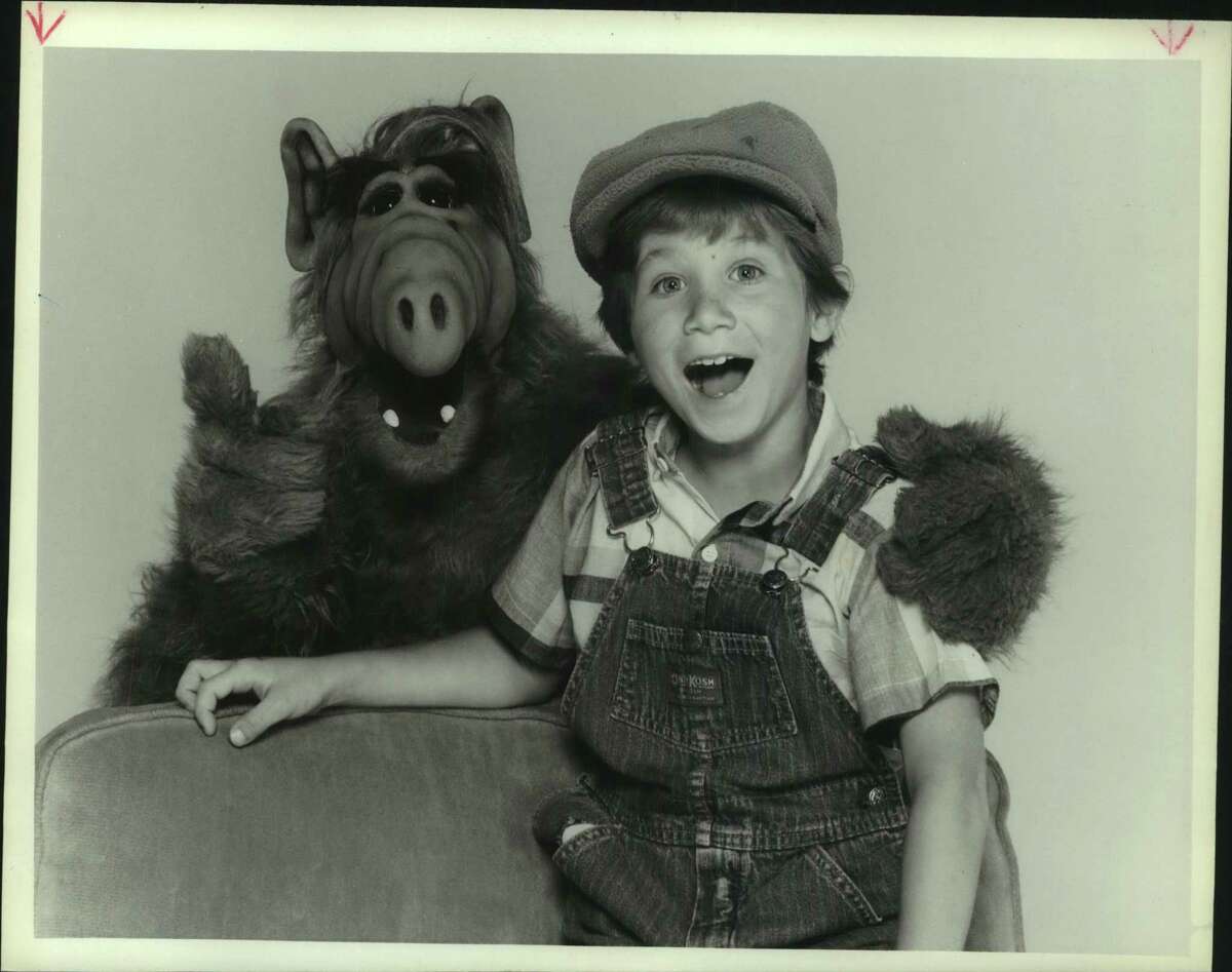 Stars of NBC-TV Comedy Series "ALF' - ALF (left) stars as himself, with Benji Gregory as Brian Tanner, on the new comedy series "ALF," premiering Monday, September 15 (8 - 8:30 p.m. NYT).