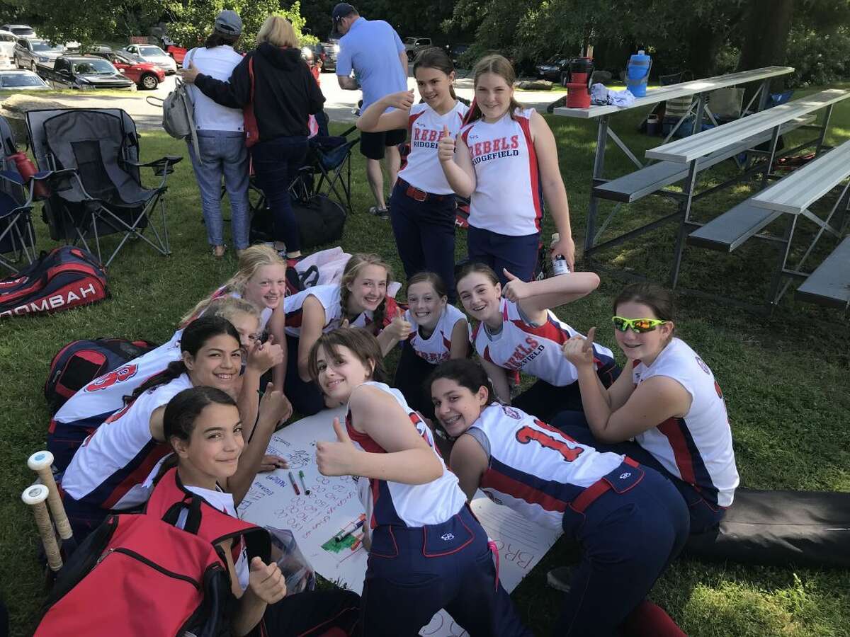 Ridgefield Rebels Girls softball team hosted a fundraiser for Brooke Blake at a tournament in Westborough, Mass. on Father's Day weekend. Brooke was diagnosed with a rare brain tumor, called diffuse intrinsic pontine glioma, in 2015.