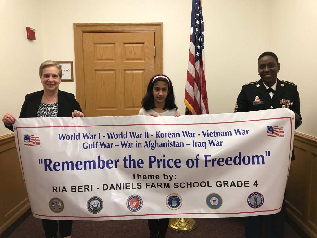 Daniels Farm School student is Memorial Day Parade theme winner
