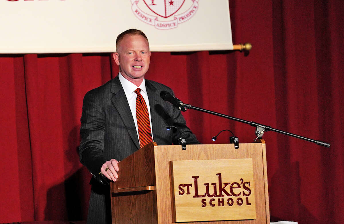 James Anderson addresses graduates at St. Luke's Schoo. — Contributed photo