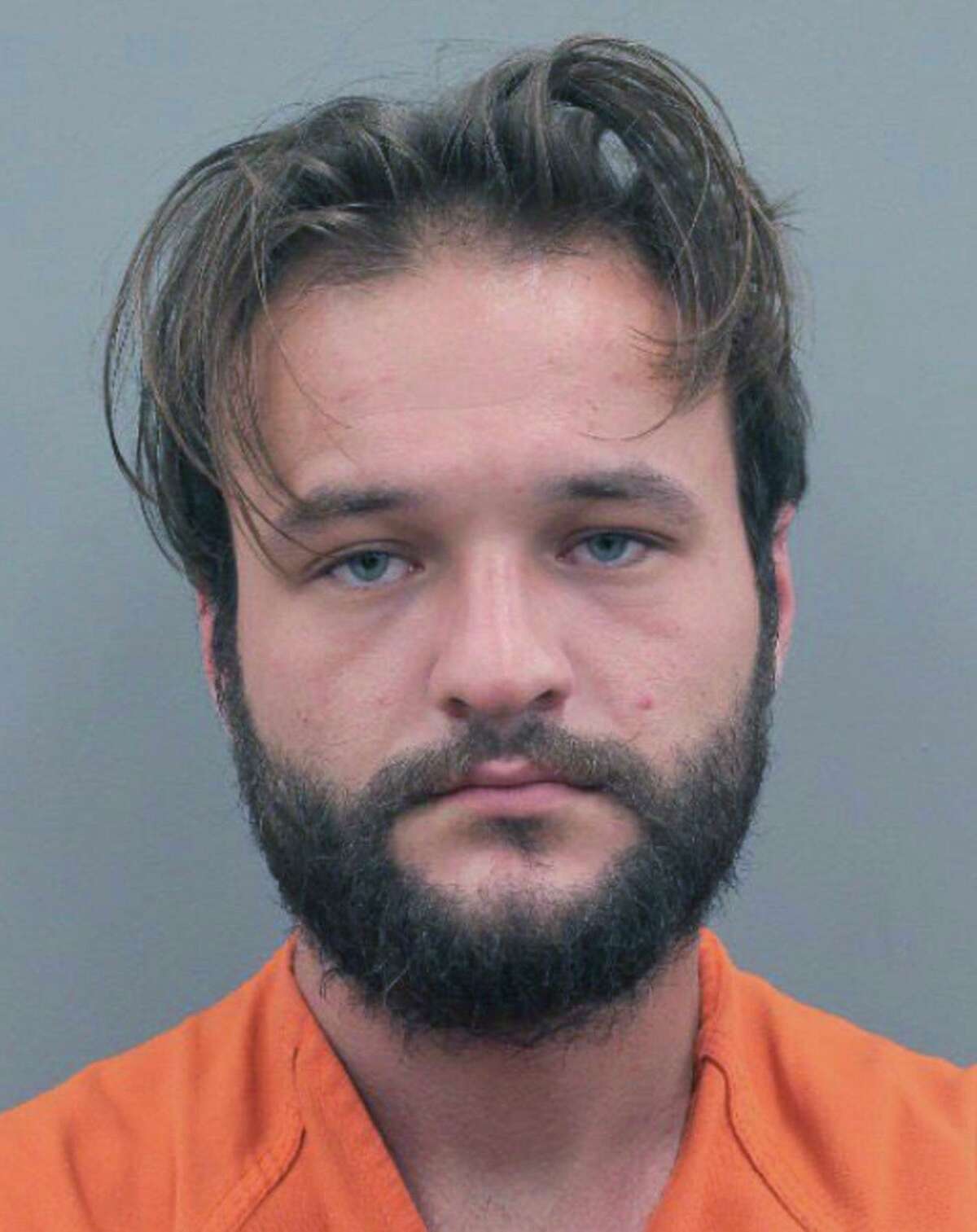 This photo provided by the Houston Police Department shows Jason Paul Robin. Robin, the father of a Houston infant, has been charged in her death after an autopsy found the child suffered a cracked skull and more than 90 fractures just days after being brought home from the hospital. Harris County prosecutors said Monday, June 24, 2019, that Jazmine Robin, who was born prematurely, was 10 weeks old when she died July 15, 2018, 12 days after leaving the hospital. Robin, and Jazmine's mother, 21-year-old Katharine Wyndham White, are facing charges. (Houston Police Department via AP)
