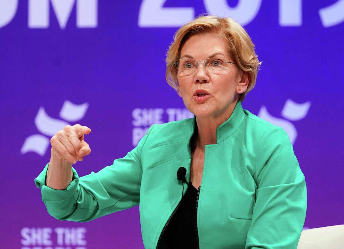 Senator Elizabeth Warren speaks at the presidential candidate forum sponsored by She the People at Texas Southern University Wednesday, April 25, 2019.