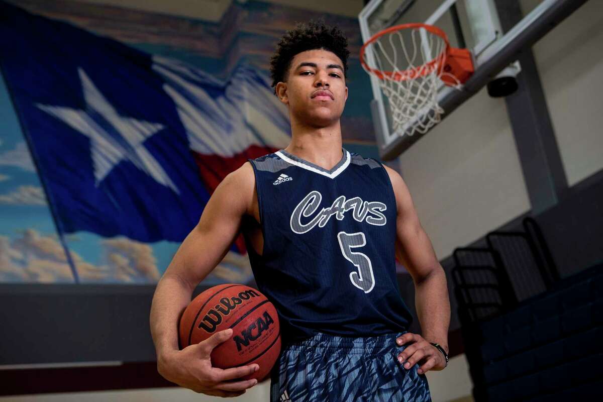 College Park High School senior Quentin Grimes poses for a portrait in 2018. Grimes was a two-time All-Montgomery County Player of the Year.