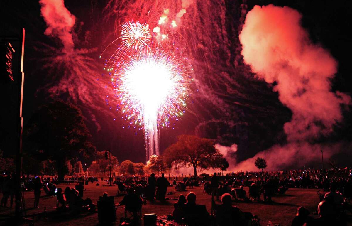 The Barnum Skyblast fireworks display at Seaside Park in Bridgeport in 2015.