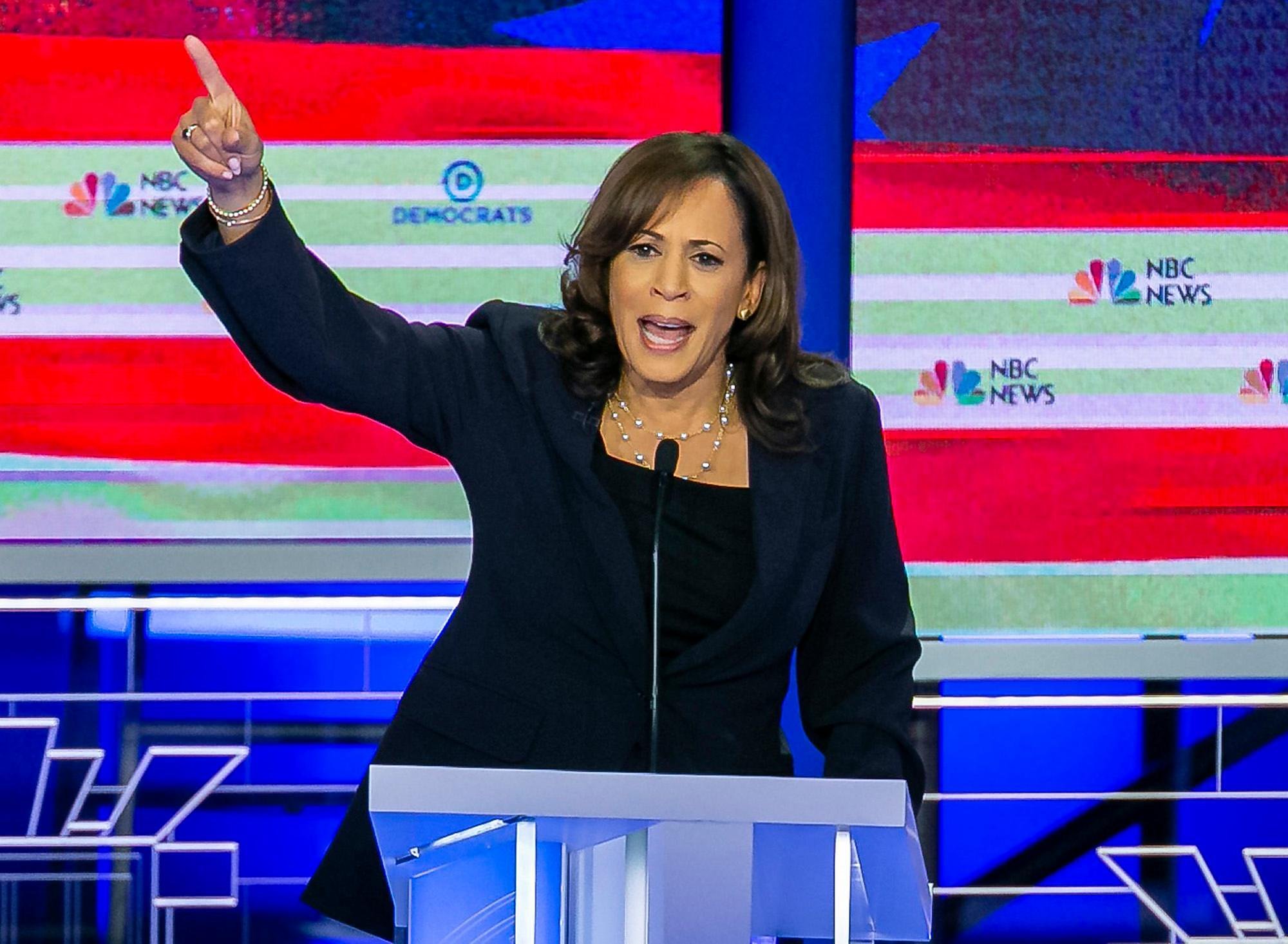 Kamala Harris takes command during heated presidential debate