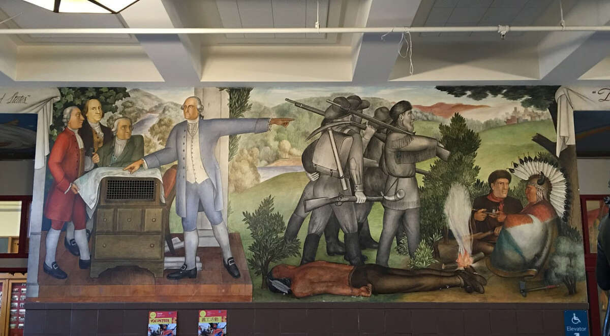 The mural, inside San Francisco's Washington High, will remain on display after the city’s school board voted 4-3 Wednesday in favor of rescinding a previous effort to remove it from view.
