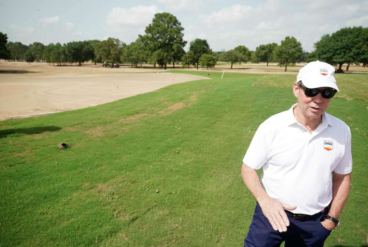 Jim Crane, the owner of the Houston Astros, talks about the renovations at Memorial Park golf course Friday, June 28, 2019, in Houston. The Astros Golf Foundation, the charity of the Houston Astros, is funding the renovation.