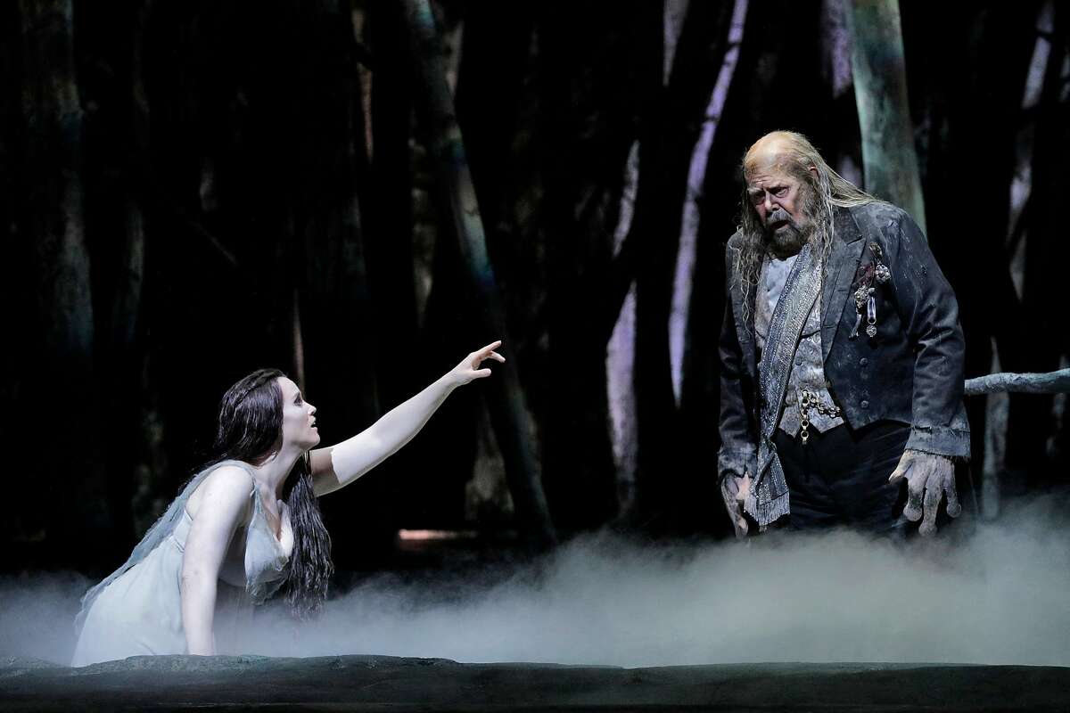 Rachel Willis-S�rensen (l.) and Kristinn Sigmundsson in Dvor�k's "Rusalka" at SF Opera