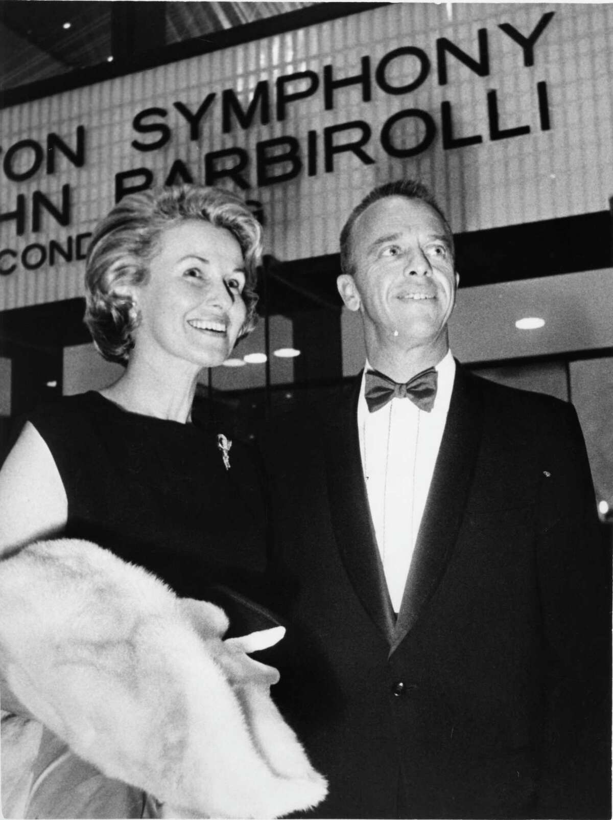 10/03/1966 - Astronaut Alan Shepard and his wife, Louise, attend the grand opening concert performed by the Houston Symphony and dedication ceremony of Jesse H. Jones Hall for the Performing Arts.