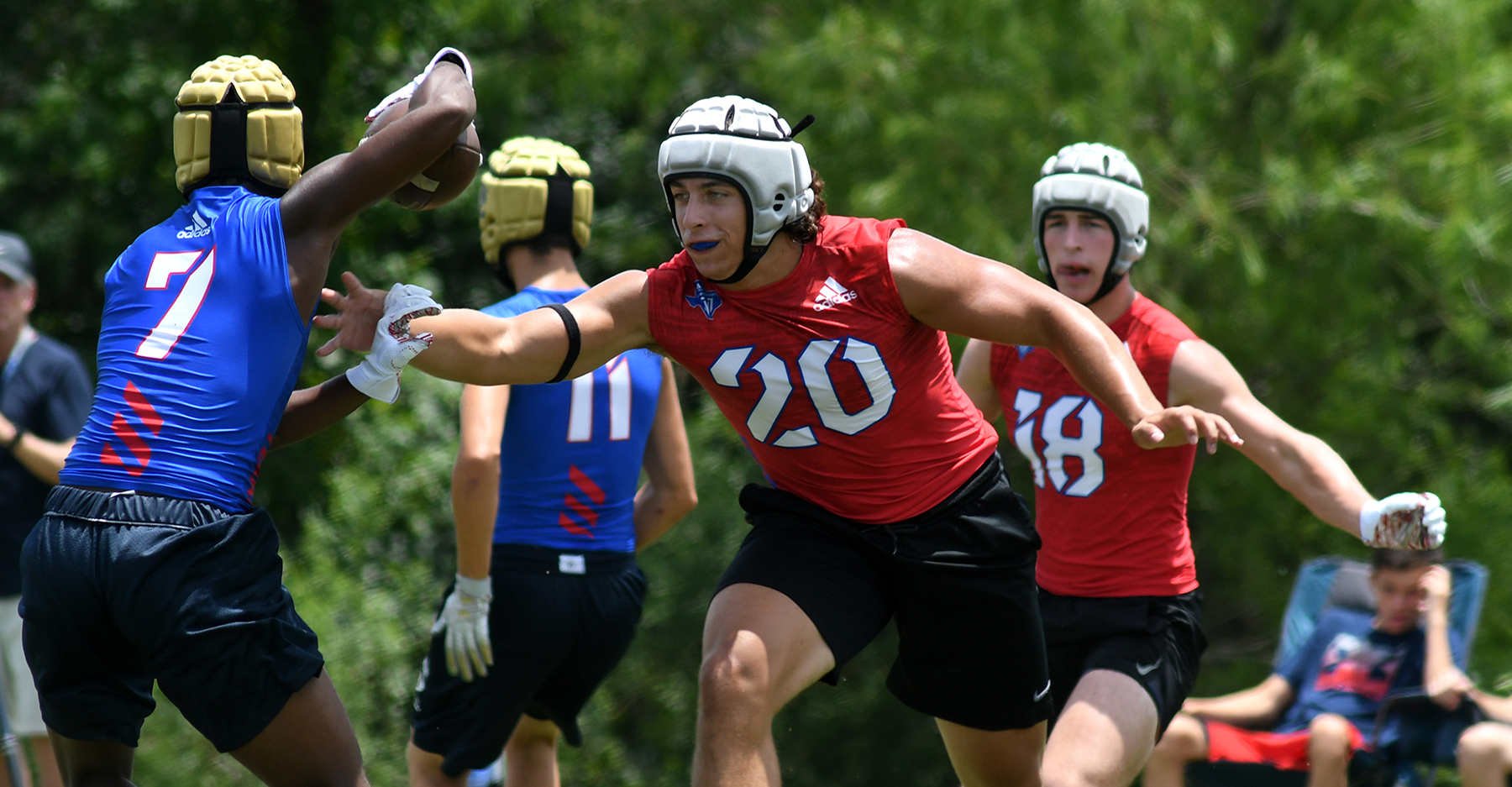 7 on 7 soft helmets