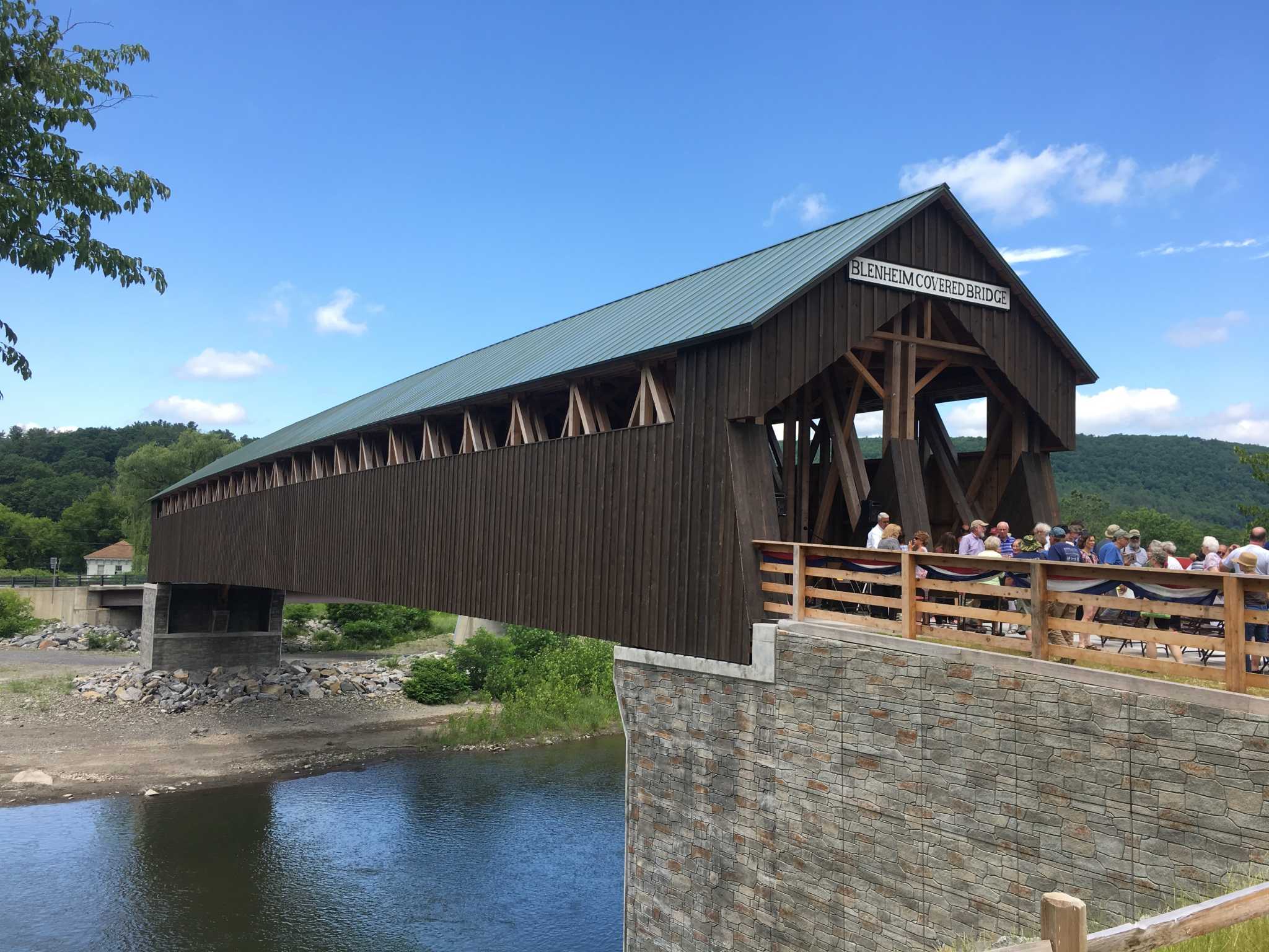 Historic Blenheim Covered Bridge, destroyed in 2011, officially reborn