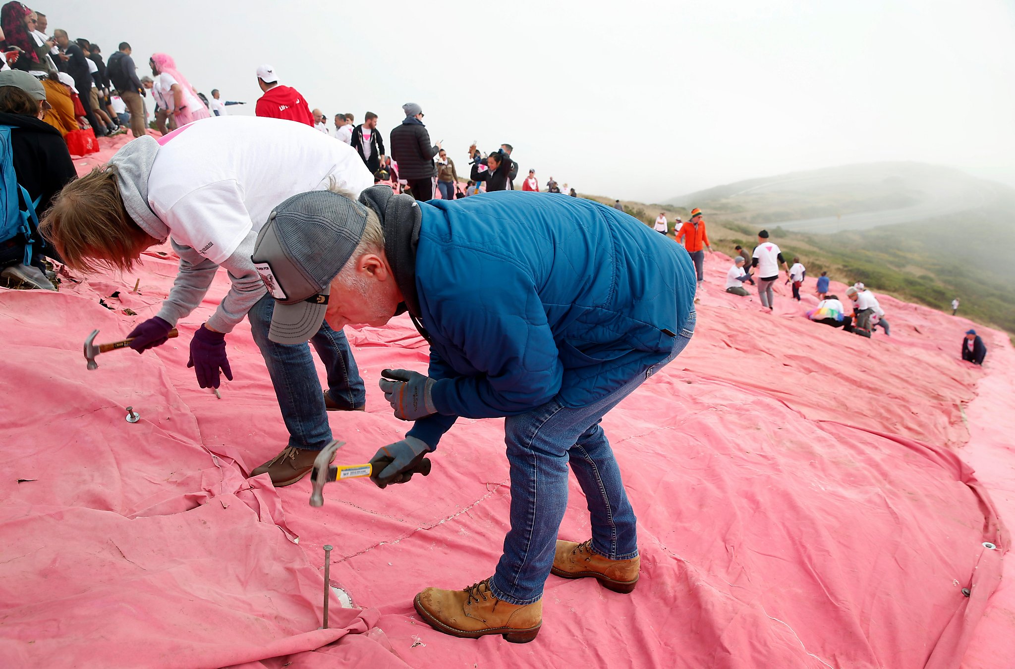 SF Pride Weekend kicks into gear with pink triangle installation