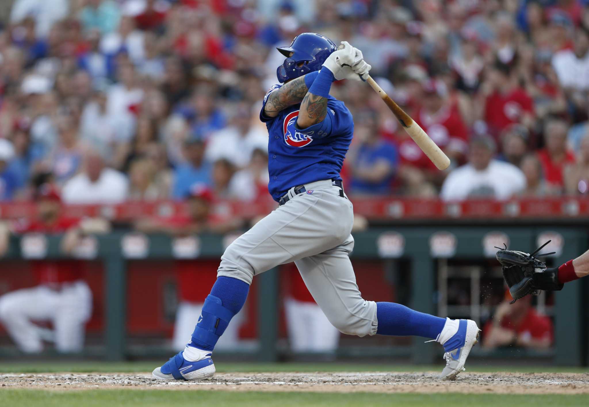 Javier Baez, manager ejected during I-Cubs win